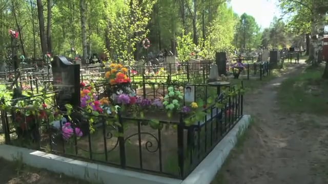 A cemetery in Russia.